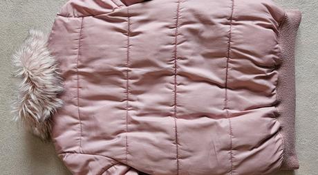 Dívčí růžová zimní bunda s kožíškem, vel.140, f&f, f&f,140