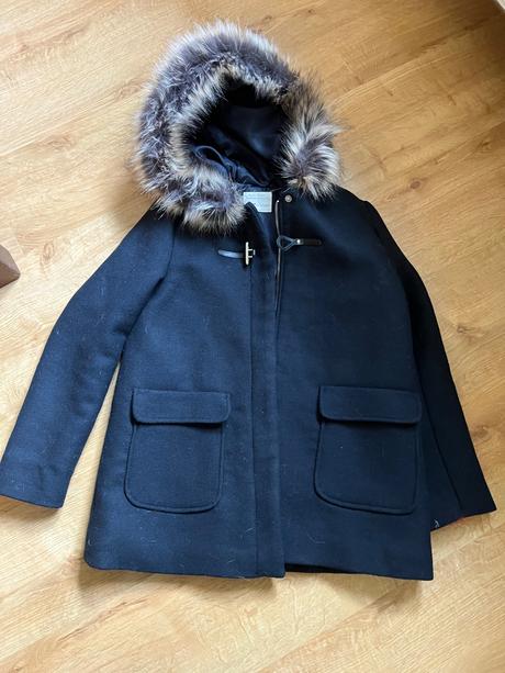 Krasný kvslitni, teplý, vlněný kabátek zara, zara,158