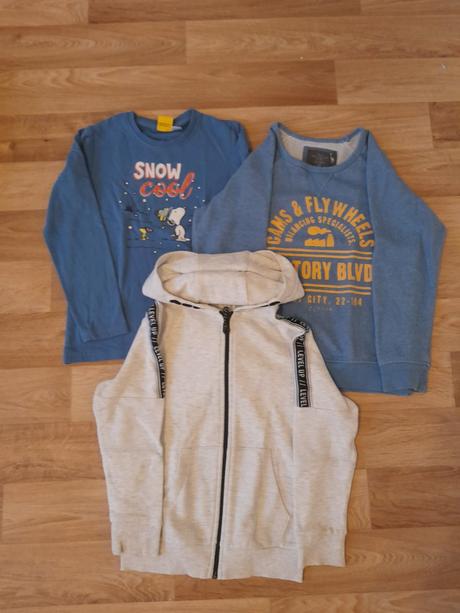 Mikina, vel. 122/128, 3 kusy, h&m,128