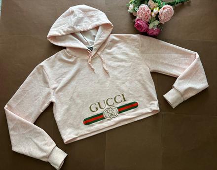 Mikina crop top - v.cca 12/13 let, 158