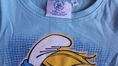 Dětské tričko šmoulinka, svítící ve tmě, vel.116, disney,116