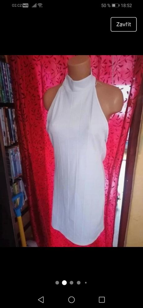 Dámské bílé šaty, pretty little thing, vel. l, l