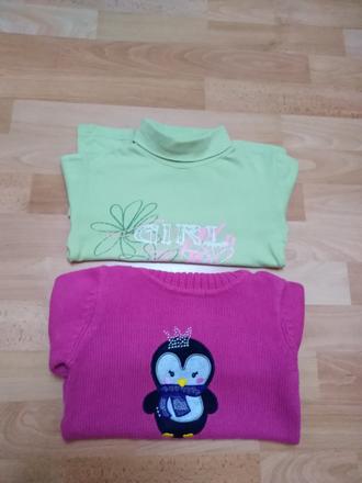 Dívčí svetr a rolák vel.110, 110