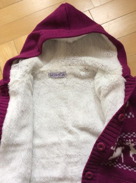 Luxusni svetr vyteplený kožíškem, lusa,110