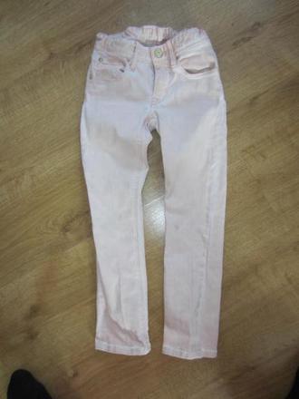 Lososové skinny, slimky, džíny, rifle, h&m,110