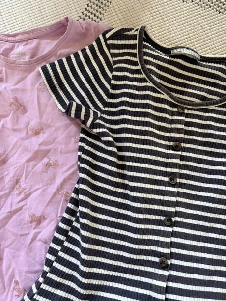 Set 8 dívčích triček h&m a alpine pro vel. 134/140, h&m,134