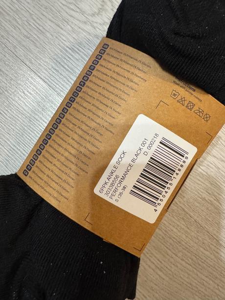 Černé ponožky vel.35-38, asics,35 / 36 / 37 / 38