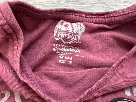 Dívčí tričko tlapková patrola, vel. 128, 2 ks, nickelodeon,128