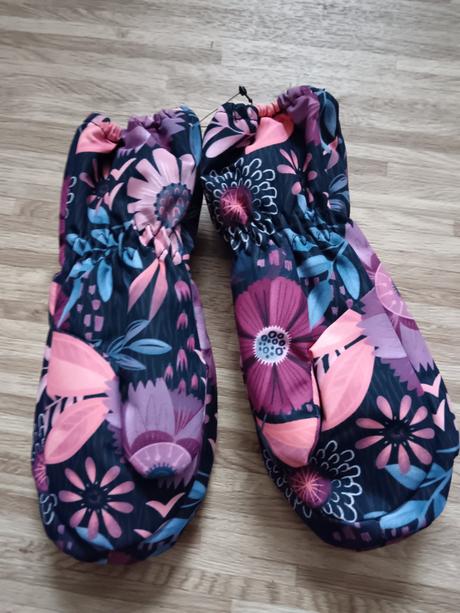 Nové zimní palcové rukavice unuo snow květiny vel., unuo,l