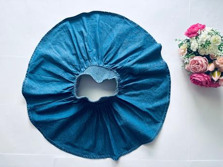 Sukně kolová džínová- v.12/18 měs., 86