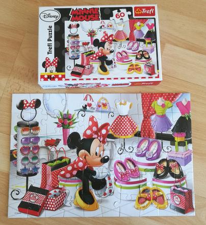 Puzzle minnie mouse 60 dílků trefl, 