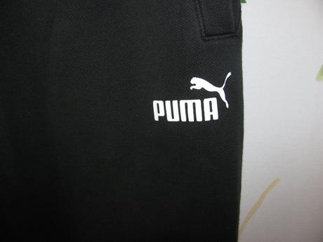 Chlapecké bavlněné černé tepláky puma, puma,170