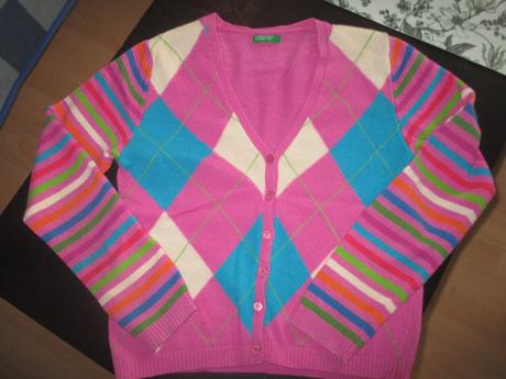 Propínací svetřík, benetton,s