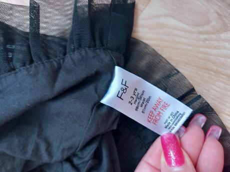 Šedočerná sukně f&f vel. 98, f&f,98