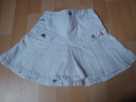 Sukně džínová trendy - bílá, 110