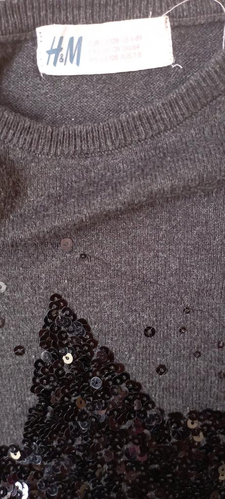 Slabší svetřík zn."h&m" vel."122-128", h&m,122