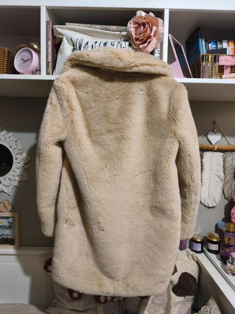 Pudrový kožíšek zara, zara,xs