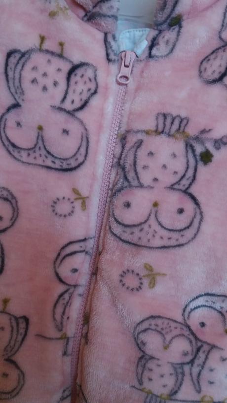 Fleecová zateplená bunda se sovami zn. f&f, f&f,80