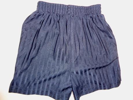 Černé pruhované dresíkové šortky, tu,104