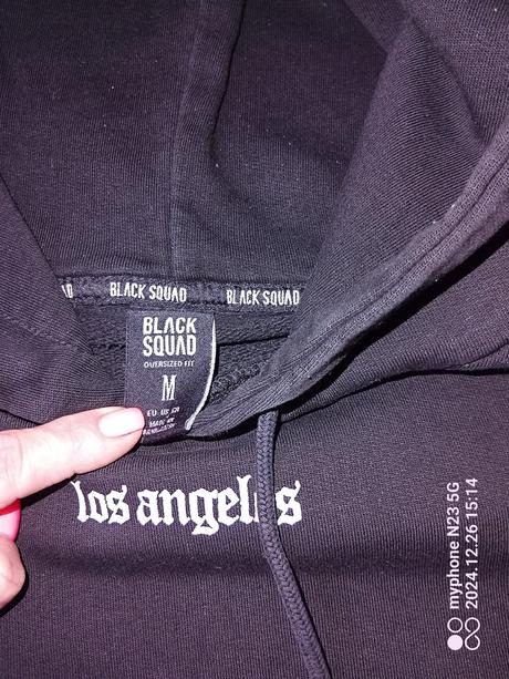 Mikina zn."black squad" vel."m" i větší, m