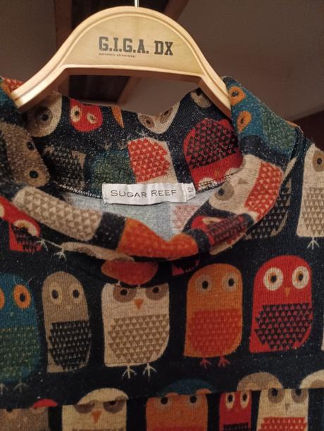 Svetrové šaty se sovičkami s/m, s