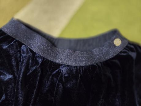 Modrá sametová sukně coccodrillo vel. 158, coccodrillo,158