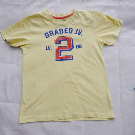 Zlute tricko s cislem 2, h&m,122