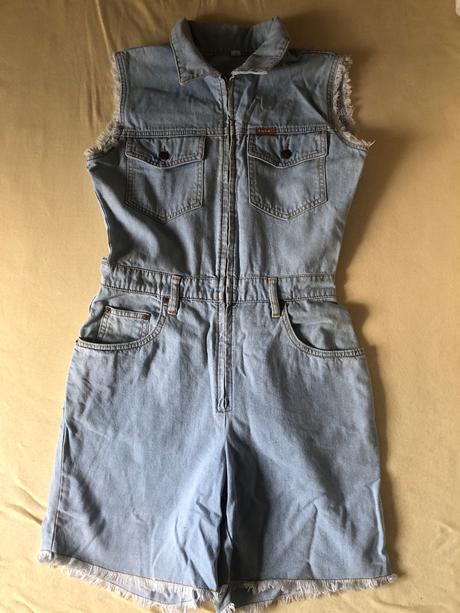 Dzinovy overal kratky s, s