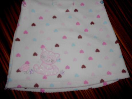 Úžasné srdíčkové flízové šatečky, bambini,80