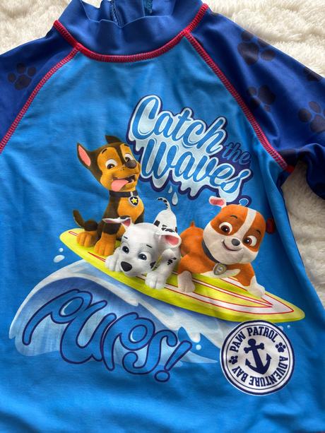 Triko plavecké paw patrol - v.18/24 měs., 92