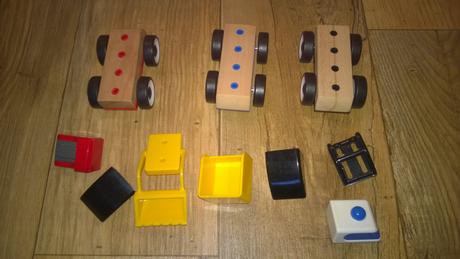 3 x skládací auto, ikea, 