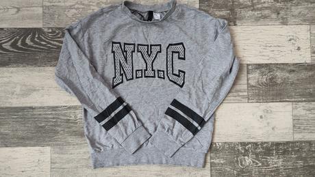 Mikina slabá do pasu n.y.c, h&m,xs