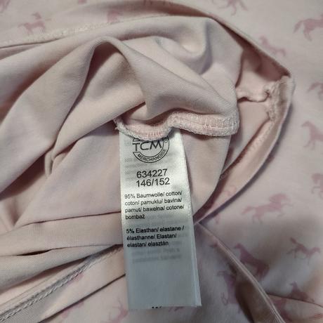 2 pack dívčí bavlněná trika 146/152 tchibo - koně, tchibo,146