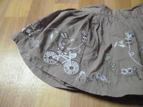 Zajícová sukně 9m-2 r, 80