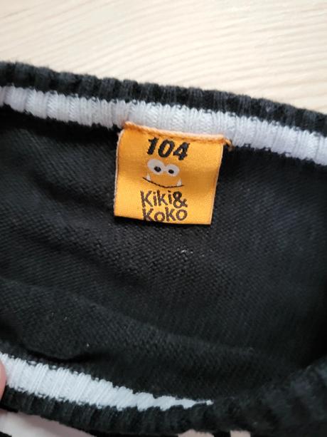 Černý hladký svetr s kostlivcem, kiki&koko,104