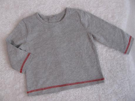 Bavlněné šedé tričko, 68