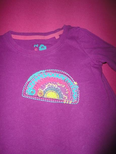 Hezké triko s duhou next, vel. 98/104, next,98
