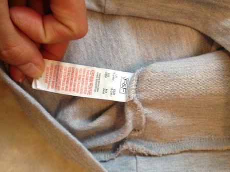 Šedá tunika mikina písmeno "m" flitry 18-24měs., f&f,92