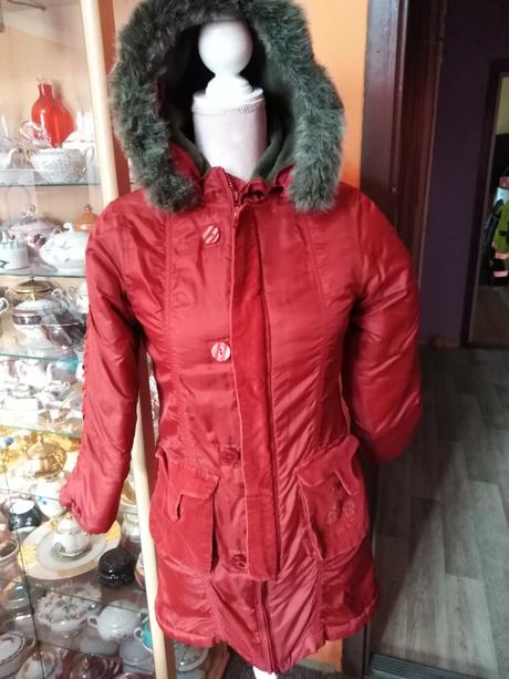 Teplý zimní dívčí kabát, 158