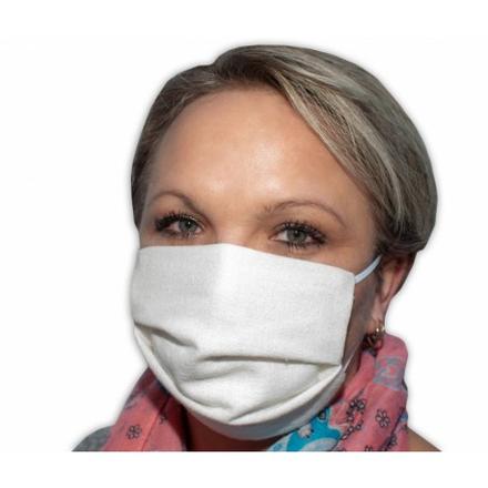 Bavlněná rouška, dvouvrstvá - smetanová, 