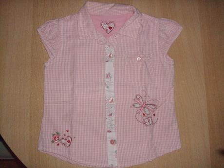 Ružovo-biela károvaná košieľka zn. matalan, matalan,98