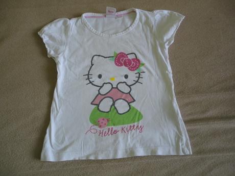 Hezké triko hello kitty, vel. 110/116, 110