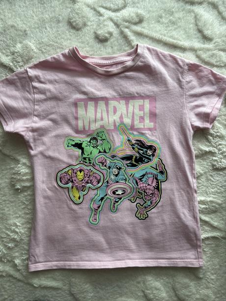 Triko růžové marvel - v.5/6 let, george,116