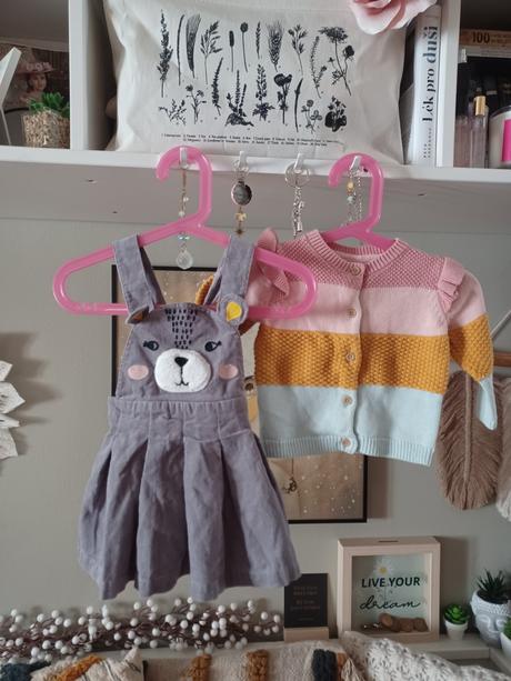 Zvířátková šatovka + pruhovaný svetr 68/74, marks & spencer,68