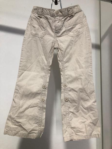 Plátěné dívčí kalhoty, 110