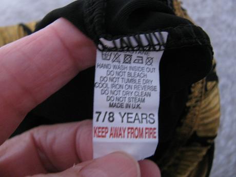 Elastické zlaté legíny, 128