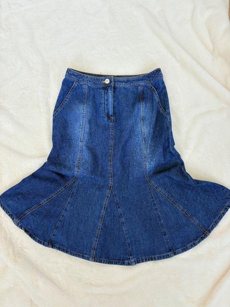 Modrá džínová sukně od 3 suisses ve velikosti s, s