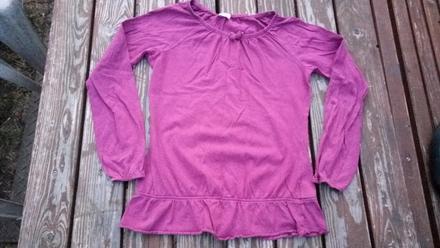 Tunika s dlouhým rukávem - fuchsiová, vel. 7-9 let, f&f,140