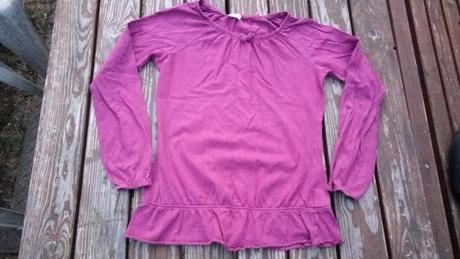 Tunika s dlouhým rukávem - fuchsiová, vel. 7-9 let, f&f,140