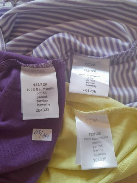 3 x tričko vel 122/128, tcm,122